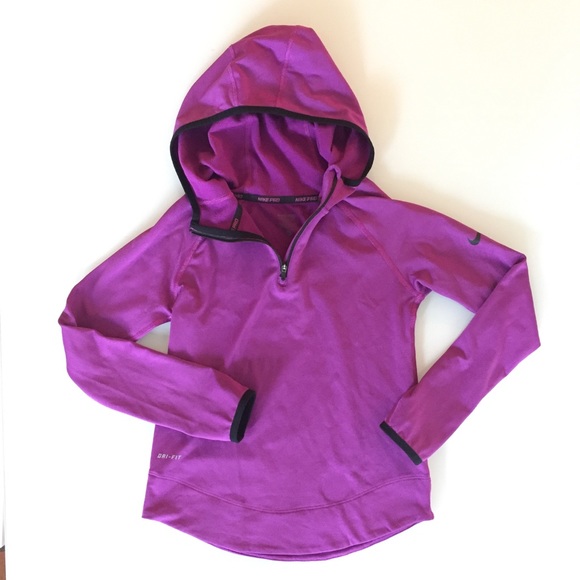 girls nike half zip top